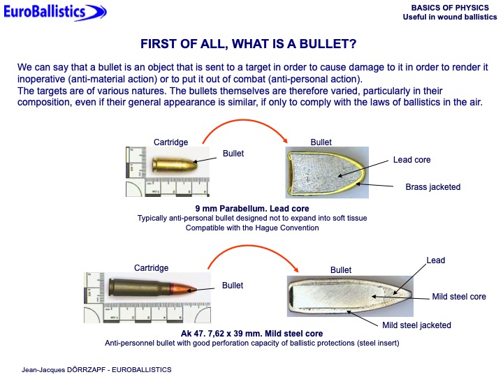 Basics of physics useful in wound ballistics - Slide 7